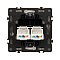 Механизм сдвоенной компьютерной розетки SCT-NOBE-MPC2-SFPL-IS (RJ-45, CAT6) (Arlight, Никель)