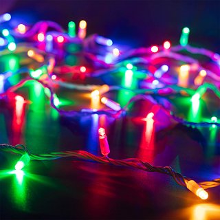 Светодиодная гирлянда ARD-STRING-CLASSIC-10000-WHITE-100LED-LIVE RGB (230V, 7W) (Ardecoled, IP65, 1 год)