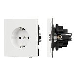 Механизм электрической розетки SCT-TENDO-MEU1-SFPL-WH (230V, 16A) (Arlight, Матовый белый)