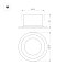 Светильник MS-DROP-BUILT-R137-24W Day4000 (BK, 90 deg, 230V) (Arlight, IP54 Металл, 5 лет)