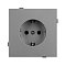 Механизм электрической розетки SCT-TENDO-MEU1-PL-GR (230V, 16A) (Arlight, Графитовый)