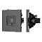 Механизм компьютерной розетки SCT-TENDO-MPC1-SFPL-GR (RJ-45, CAT6) (Arlight, Матовый графитовый)