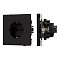 Механизм электрической розетки SCT-TENDO-MEU1-SFPL-BK (230V, 16A) (Arlight, Матовый черный)