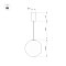 Светильник SP-SILKA-HANG-R300-7W Warm2700 (WH, 330 deg, 230V) (Arlight, IP20 Натуральный шелк, 3 года)