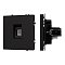 Механизм телефонной розетки SCT-NOBE-MTL1-SFPL-BK (RJ-11, 4C) (Arlight, Черный оникс)