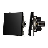 Механизм звонкового выключателя SWT-TENDO-MKR1-PL-BK (230V, 10A) (Arlight, Черный)