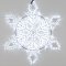 Фигура светодиодная ARD-SNOWFLAKE-M9-900x900-360LED White (230V, 22W) (Ardecoled, IP65, 1 год)