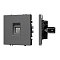 Механизм телефонной розетки SCT-NOBE-MTL1-SFPL-GR (RJ-11, 4C) (Arlight, Серый базальт)
