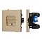 Механизм компьютерной розетки двойной SCT-TENDO-MPC2-SFPL-GD (RJ-45, CAT6) (Arlight, Матовый песочный)
