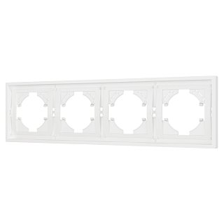 Рамка пластиковая FRM-TENDO-SFPL-4-WH (Arlight, Матовый белый)