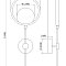 Настенный светильник (бра) FR6110WL-L12GB Бисерный / Beady 11 Вт LED