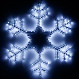 Фигура cветодиодная ARD-SNOWFLAKE-M4-750x750-324LED White (230V, 18W) (Ardecoled, IP65, 1 год)