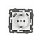 Механизм розетки с быстрой USB зарядкой SCT-MUAC-PL-WH-V (250V, 16A) (Arlight, -)