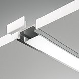 Алюминиевый профиль встраиваемый с фланцем 22x6 (Серебро, 2 м), ALM004S-2M