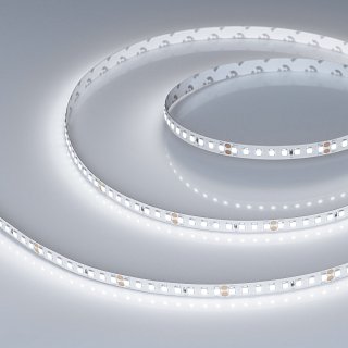 Светодиодная лента RT-A160-8mm 24V White6000 (12 W/m, IP20, 2835, 5m) (Arlight, высок.эфф.150 лм/Вт)