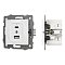 Механизм USB розетки SCT-MUAC-PL-WH-V (5V, 3A, QC4) (Arlight, -)