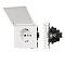 Механизм розетки влагозащищённый SCT-TENDO-MCP-SFPL-WH (230V, 16A) (Arlight, Матовый белый)