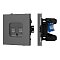 Механизм компьютерной розетки двойной SCT-TENDO-MPC2-SFPL-GR (RJ-45, CAT6) (Arlight, Матовый графитовый)