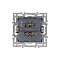 Механизм выключателя двухклавишный проходной SWT-MKP2-PL-WH (250V, 16A) (Arlight, -)