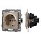 Механизм электрической розетки SCT-MEU1-PL-GD-V (250V, 16A) (Arlight, -)