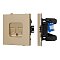 Механизм компьютерной розетки двойной SCT-TENDO-MPC2-SFPL-GD (RJ-45, CAT6) (Arlight, Матовый песочный)