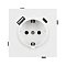 Механизм розетки с USB зарядкой SCT-TENDO-MUAC-PL-WH (230V, 16A) (Arlight, Белый)