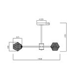 Люстра FR5328CL-08B Флористический / Floristic G9x8
