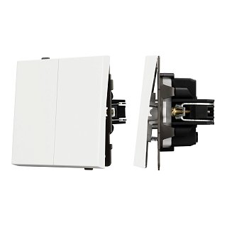 Механизм выключателя управления шторами SWT-TENDO-MKR2-SFPL-WH (230V, 10A) (Arlight, Матовый белый)