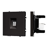 Механизм компьютерной розетки SCT-NOBE-MPC1-SFPL-BK (RJ-45, CAT6) (Arlight, Черный оникс)