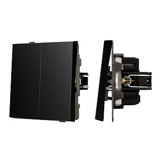 Механизм выключателя управления шторами SWT-TENDO-MKR2-PL-BK (230V, 10A) (Arlight, Черный)