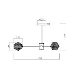 Люстра FR5328CL-06B Флористический / Floristic G9x6