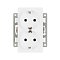 Механизм электрической розетки SCT-MEUD-PL-WH (250V, 16A) (Arlight, -)