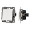 Механизм выключателя двухклавишный проходной SWT-MKP2-PL-WH-V (250V, 10A) (Arlight, -)