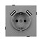Механизм розетки с USB зарядкой SCT-TENDO-MUAA-PL-GR (230V, 16A) (Arlight, Графитовый)