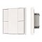 INTELLIGENT ARLIGHT Кнопочная панель KNX-301-22-4-SH-IN White (BUS, Frame) (IARL, IP20 Пластик, 3 года)