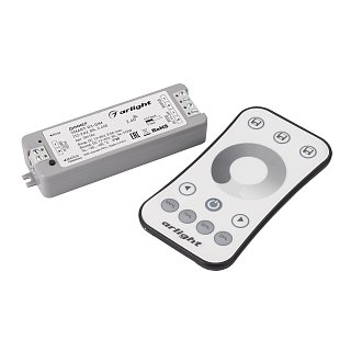 Диммер SMART-DIM-SET-RING (12-24V, 1x8A, ПДУ 2.4G) (Arlight, IP20 Пластик, 5 лет)