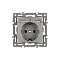 Механизм розетки с USB зарядкой SCT-MUAA-PL-GR (250V, 16A) (Arlight, -)