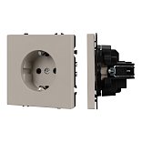 Механизм электрической розетки SCT-NOBE-MEU1-SFPL-CA (230V, 16A) (Arlight, Кашемир)