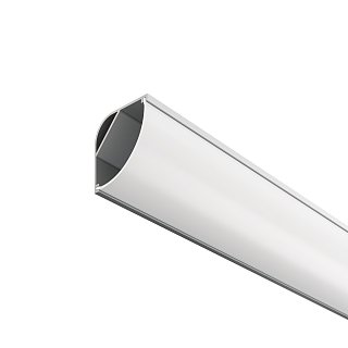 Алюминиевый профиль накладной угловой 30x30 (Серебро, 2 м), ALM-3030B-S-2M
