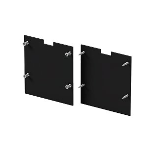Комплект заглушек (для профиля 50x50) 2 шт., ALM-5050T-B-EC 642047