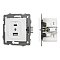 Механизм USB розетки SCT-MUAC-PL-WH-V (5V, 3A, QC4) (Arlight, -)