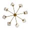 Люстра FR5177PL-08BS Измерение / Dimension E14x8