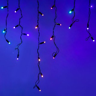Светодиодная гирлянда ARD-EDGE-CLASSIC-2400x600-BLACK-88LED-LIVE RGB (230V, 6W) (Ardecoled, IP65, 1 год)