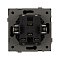 Механизм выключателя двухклавишный непроходной SWT-TENDO-MK02-PL-BK (230V, 10A) (Arlight, Черный)