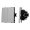 Механизм выключателя двухклавишный проходной SWT-NOBE-MKP2-SFPL-IS (230V, 10A) (Arlight, Никель)
