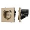 Механизм розетки с USB зарядкой SCT-TENDO-MUAA-SFPL-GD (230V, 16A) (Arlight, Матовый песочный)