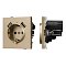 Механизм розетки с USB зарядкой SCT-TENDO-MUAA-SFPL-GD (230V, 16A) (Arlight, Матовый песочный)