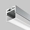 Алюминиевый профиль накладной-подвесной 20x20 (Серебро, 2 м), ALM-2020B-S-2M
