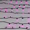 Светодиодная гирлянда ARD-STRING-CLASSIC-10000-BLACK-100LED-FLASH PINK (230V, 7W) (Ardecoled, IP65, 1 год)