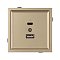 Механизм USB розетки SCT-TENDO-MUAC-SFPL-GD (5V, 3A, QC3) (Arlight, Матовый песочный)